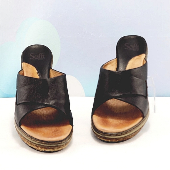 SOFFT – Heeled sandals, approx. 2.5”, leather upper/lining sock, size 7.5 - Picture 4 of 15